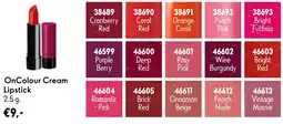Oriflame OnColour Cream Lipstick aanbieding