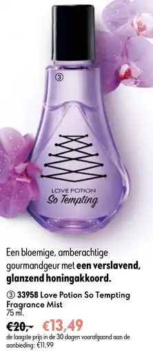 Oriflame 33958 Love Potion So Tempting Fragrance Mist aanbieding