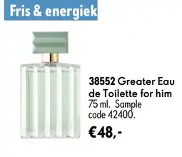 Oriflame greater eau de toilette for him aanbieding