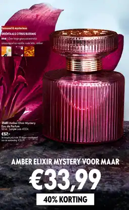 Oriflame 35681 Amber Elixir Mystery Eau de Parfum aanbieding