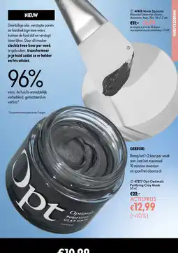 Oriflame Optimals Purifying Clay Mask aanbieding