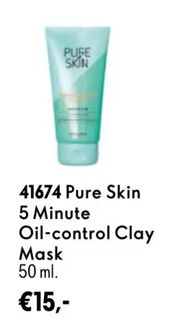 Oriflame Pure Skin 5 Minute Oil-control Clay Mask aanbieding