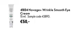 Oriflame Novage+ Wrinkle Smooth Eye Cream aanbieding