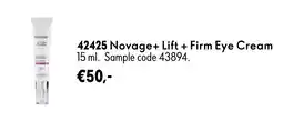 Oriflame Novage+ Lift + Firm Eye Cream aanbieding