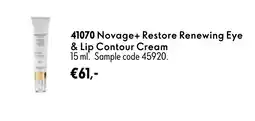 Oriflame 41070 Novage+ Restore Renewing Eye & Lip Contour Cream aanbieding