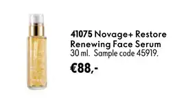 Oriflame Novage+ Restore Renewing Face Serum aanbieding