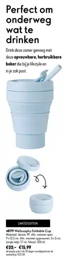 Oriflame 48179 Wellosophy Foldable Cup aanbieding