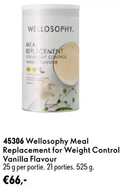 Oriflame Welloosophy Meal Replacement for Weight Control Vanilla Flavour aanbieding