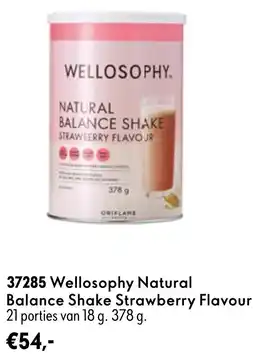 Oriflame Welloosophy Natural Balance Shake Strawberry Flavour aanbieding