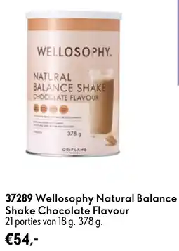 Oriflame Welloosophy Natural Balance Shake Chocolate Flavour aanbieding