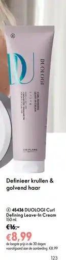 Oriflame duologi curl defining leave-in cream aanbieding