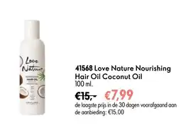 Oriflame 41568 Love Nature Nourishing Hair Oil Coconut Oil aanbieding