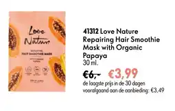Oriflame 41312 Love Nature Repairing Hair Smoothie Mask with Organic Papaya aanbieding