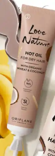 Oriflame 41308 Love Nature Hot Oil For Dry Hair with Organic Wheat & Coconut aanbieding