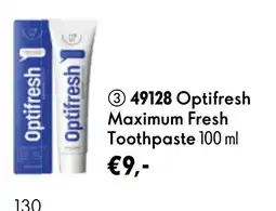 Oriflame Optifresh Maximum Fresh Toothpaste aanbieding