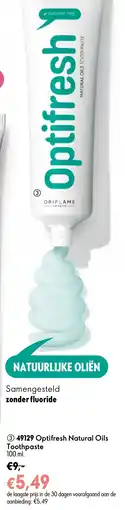 Oriflame 49129 Optifresh Natural Oils Toothpaste aanbieding
