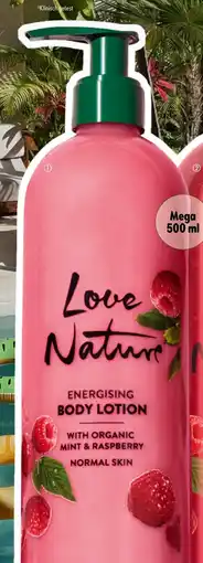 Oriflame Love Nature Energising Body Lotion with Organic Mint & Raspberry aanbieding