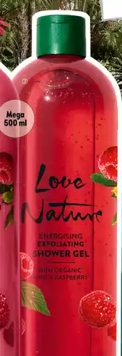 Oriflame 241496 Love Nature Energising Exfoliating Shower Gel with Organic Mint & Raspberry aanbieding