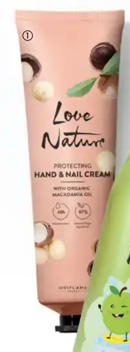 Oriflame 45425 Love Nature Protecting Hand & Nail Cream with Organic Macadamia Oil aanbieding