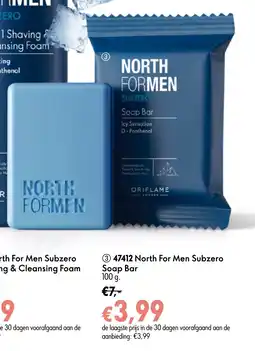Oriflame 347412 North For Men Subzero Soap Bar aanbieding