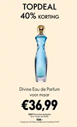 Oriflame Divine Eau de Parfum aanbieding