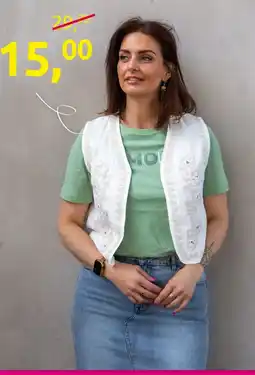 Jola Mode white vest aanbieding