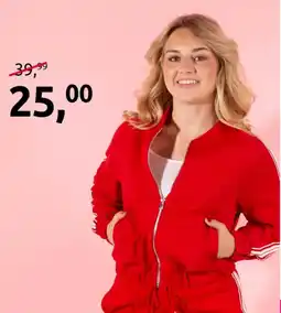 Jola Mode red tracksuit aanbieding