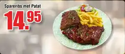 Ter Huurne Holland Markt Spareribs met Patat aanbieding