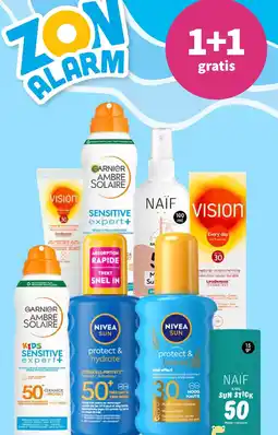 Plein.nl Nivea sun, garnier ambre solaire, naïf en biodermal aanbieding