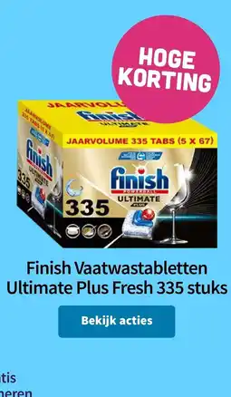 Plein.nl Finish vaatwastabletten ultimate plus fresh aanbieding