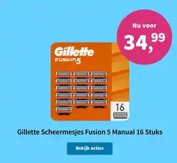 Plein.nl Gillette Scheermesjes Fusion 5 Manual aanbieding