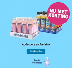 Plein.nl Addmoore en aa drink aanbieding