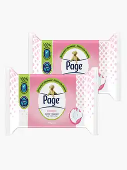Flink Page Vochtig Toiletpapier Sensitive 38 St. 2x aanbieding