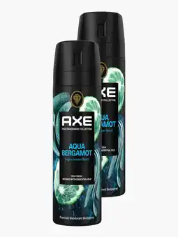 Flink Axe Deo Bodyspray Aqua Bergamot 150ML 2x aanbieding