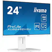 Bol.com iiyama ProLite XUB2492HSU-W6 - 24 inch - Full HD - IPS - USB-Hub (4x) - Verstelbaar - wit aanbieding