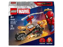 Lidl LEGO MARVEL SUPER HEROES 76335 Spider-Man vs. Ghost Rider motor aanbieding