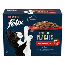 Pets Place Felix Naturally Delicious Farm Selectie In Gelei - Kattenvoer - Mixdoos 12x80 g aanbieding