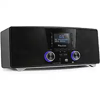 Bol.com DAB radio met CD speler, Bluetooth, USB mp3 speler en radio - Stereo - Zwart - Audizio Cannes aanbieding