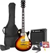 Bol.com Max Gigkit SC Elektrische gitaar 4/4 - complete set met 40 Watt versterker en accessoires - Sunburst aanbieding