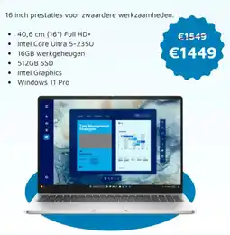 Digitotaal 16 inch prestaties voor zwaardere werkzaamheden aanbieding