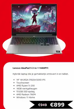 Digitotaal Lenovo IdeaPad 5 2-in-1 14AHP11 aanbieding