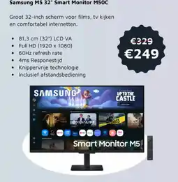 Digitotaal Samsung M5 32" Smart Monitor M50C aanbieding