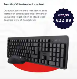 Digitotaal Trust Ody V2 toetsenbord + muisset aanbieding