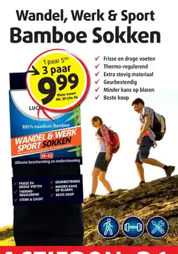Lucovitaal Lucocraft Bamboe Sokken aanbieding