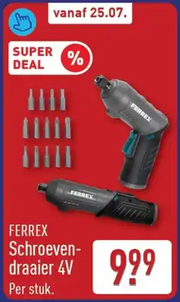 ALDI FERREX Schroeven- draaier 4V aanbieding