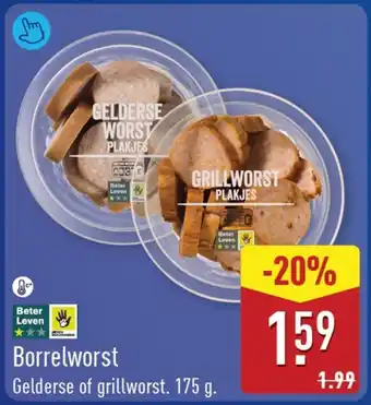 ALDI Borrelworst aanbieding