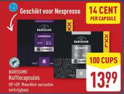 ALDI BARISSIMO Koffiecapsules aanbieding