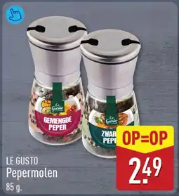 ALDI LE GUSTO Pepermolen aanbieding