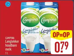 ALDI CAMPINA Langlekker houdbare melk aanbieding
