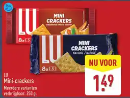 ALDI LU Mini-crackers aanbieding
